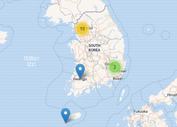 Map of Korea